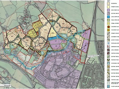 Land West of Stonehouse Illustrative Masterplan