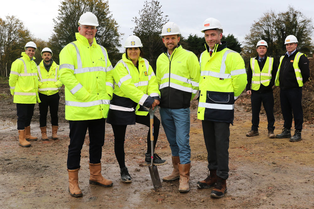 Construction starts on new discount foodstore in Kingsway, Gloucester