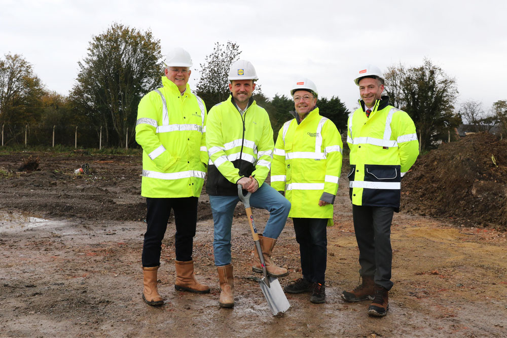 Construction starts on new discount foodstore in Kingsway, Gloucester