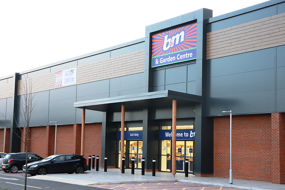 Robert Hitchins completes B&M store in Kingsway, Gloucester